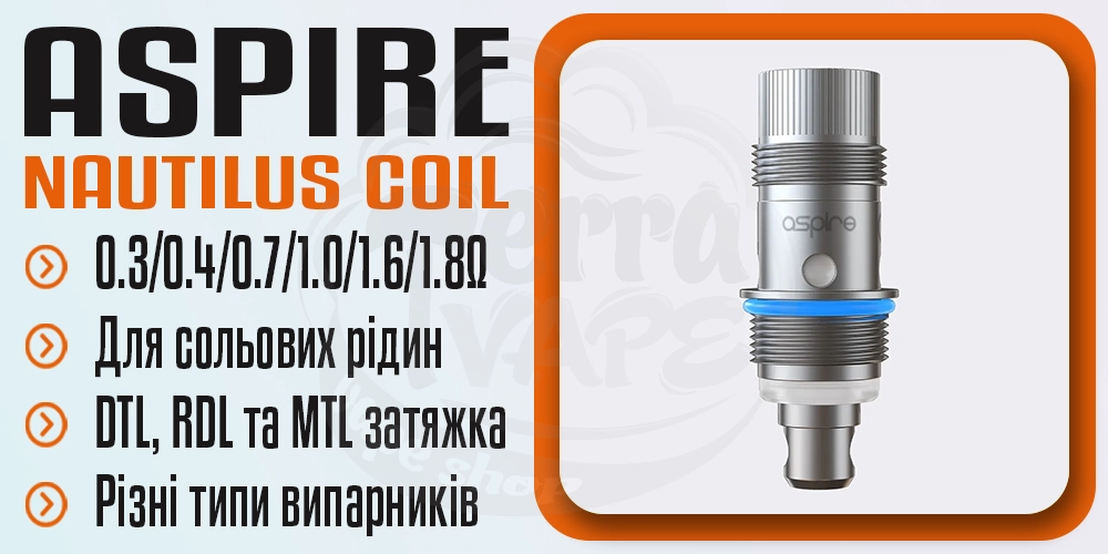 Основні параметри Aspire Nautilus